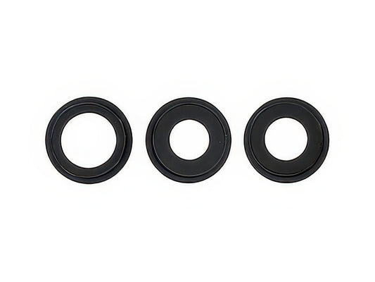 Anello Esterno Camera Posteriore Kit 3 Camere Nero per Apple iPhone 16 Pro