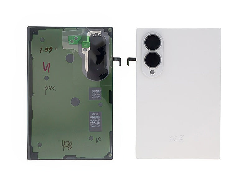 Cover Batteria + Vetrino Camera + Adesivi Cream per Samsung SM-F971 Galaxy Z Fold8