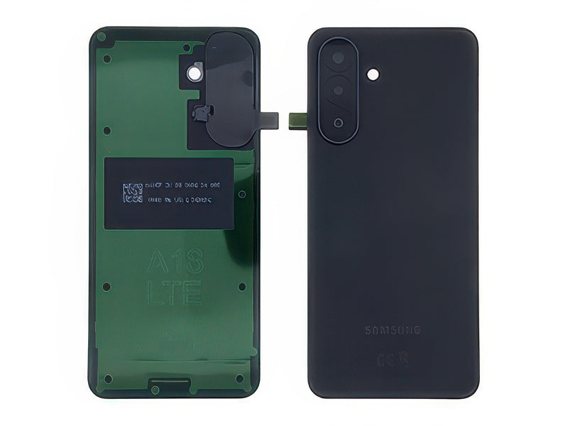 Cover Batteria + Adesivi + Vetrino Camera Nero per Samsung SM-A185 Galaxy A18 4G