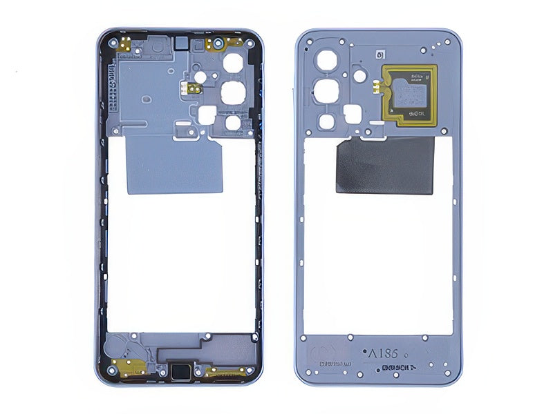 Rear Cover + Tasto Volume + Antenna NFC Argento per Samsung SM-A185 Galaxy A18 4G