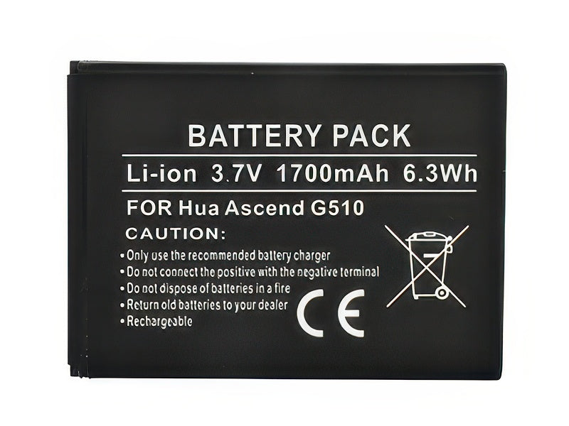 Batteria Litio 1700 mAh slim per Huawei Ascend G510