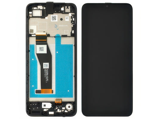 Lcd + Touch Screen + Frame Nero per Motorola Moto E13