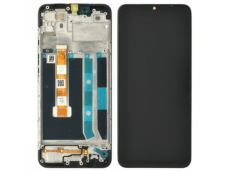 Lcd + Touchscreen + Frame Nero per Oppo A15