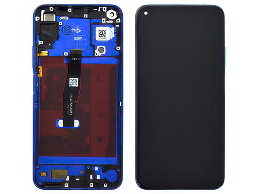 Lcd + Touchscreen + Frame + Tasto Volume Blu per Huawei Nova 5T