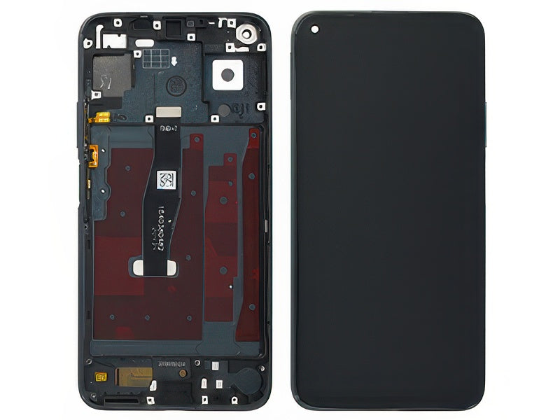 Lcd + Touchscreen + Frame + Tasto Volume Nero per Huawei Nova 5T