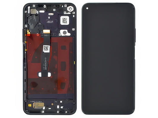 Lcd + Touchscreen + Frame + Tasto Volume Viola per Honor 20 Pro