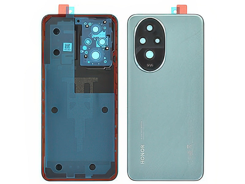 Cover Batteria + Vetrino Camera + Adesivi Emerald Verde per Honor 200