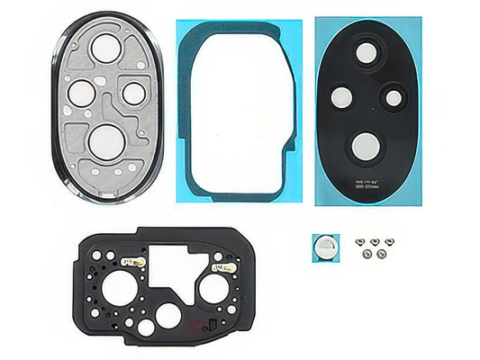 Cover Camera + Vetrino + Adesivi Ocean Cyan per Honor 200