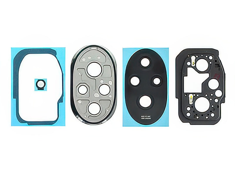 Cover Camera + Vetrino Nero per Honor 200