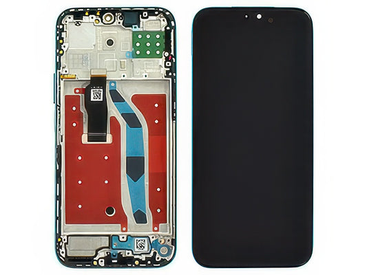 Lcd + Touch Screen + Frame + Tasti Volume Cyan Lake per Honor 200 Lite