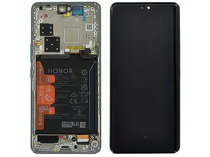 Lcd + Touch Screen + Frame + Batteria Ocean Cyan per Honor 200 Pro