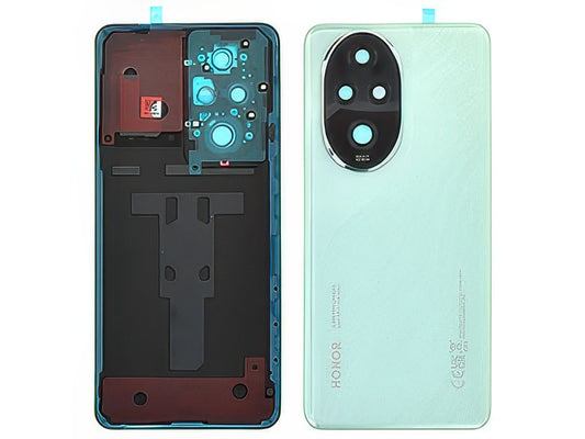 Cover Batteria + Vetrino Camera + Adesivi Emerald Verde per Honor 200 Pro