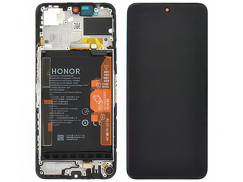 Lcd + Touch Screen + Frame + Batteria Midnight Nero per Honor 200 Smart