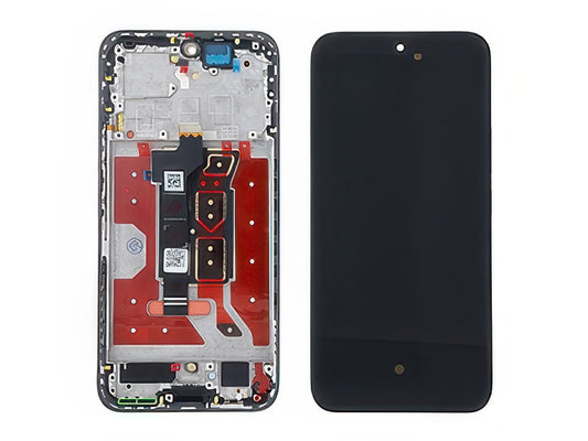 Lcd + Touch Screen + Frame + Tasti Laterali Midnight Nero per Honor 400 5G - Compatibile
