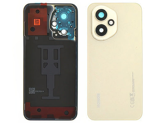 Cover Batteria + Vetrino Camera + Adesivi Desert Oro per Honor 400 5G