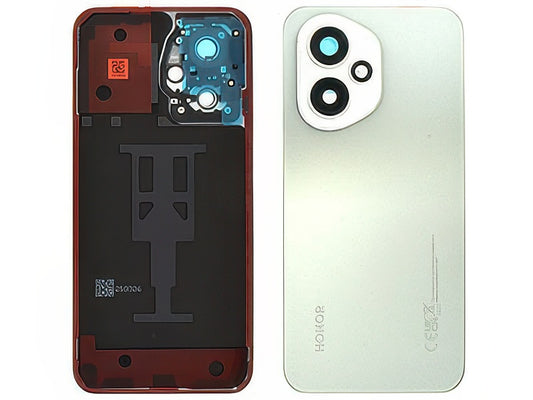 Cover Batteria + Vetrino Camera + Adesivi Meteor Argento per Honor 400 5G