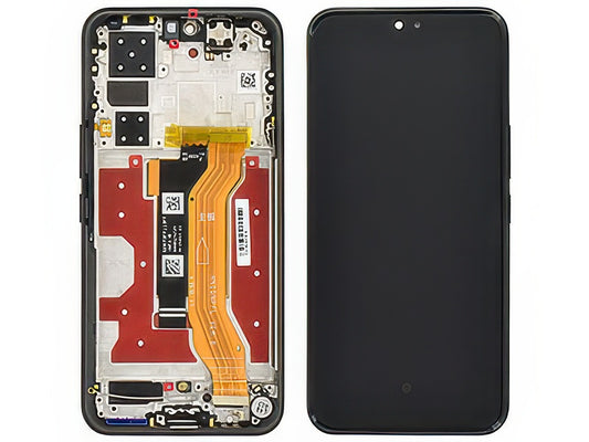 Lcd + Touch Screen + Frame + Tasti Laterali Midnight Nero per Honor 400 Pro 5G - Originale Service Pack