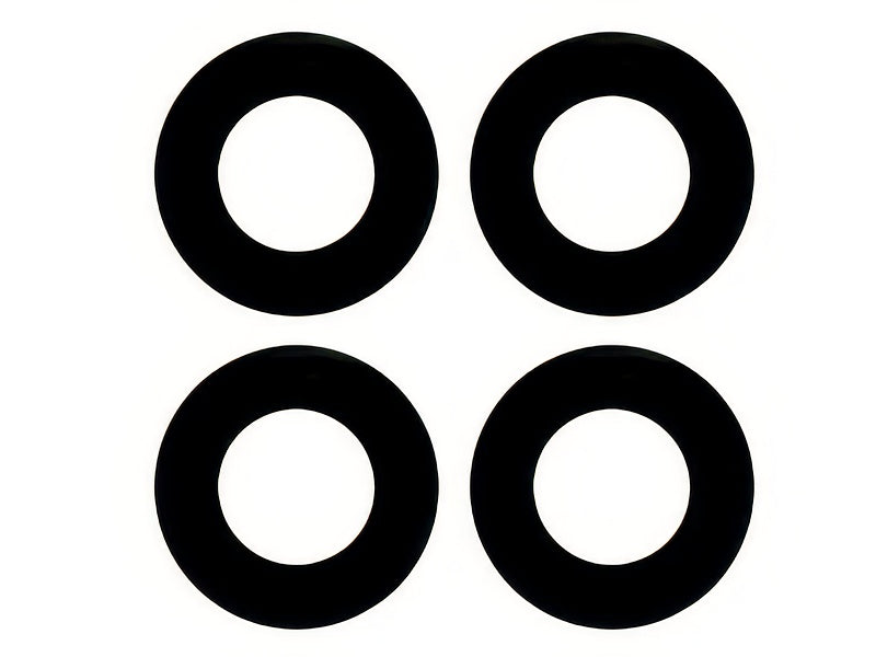 Vetrino Camera Posteriore + Adesivo Kit 4 pz Nero per Honor 50 Lite