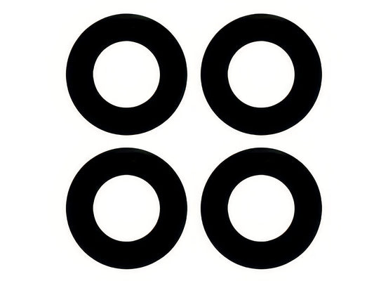 Vetrino Camera Posteriore + Adesivo Kit 4 pz Nero per Honor 50 Lite