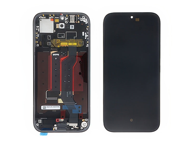 Lcd + Touch Screen + Frame + Tasti Laterali Nero per Honor 600 Pro 5G