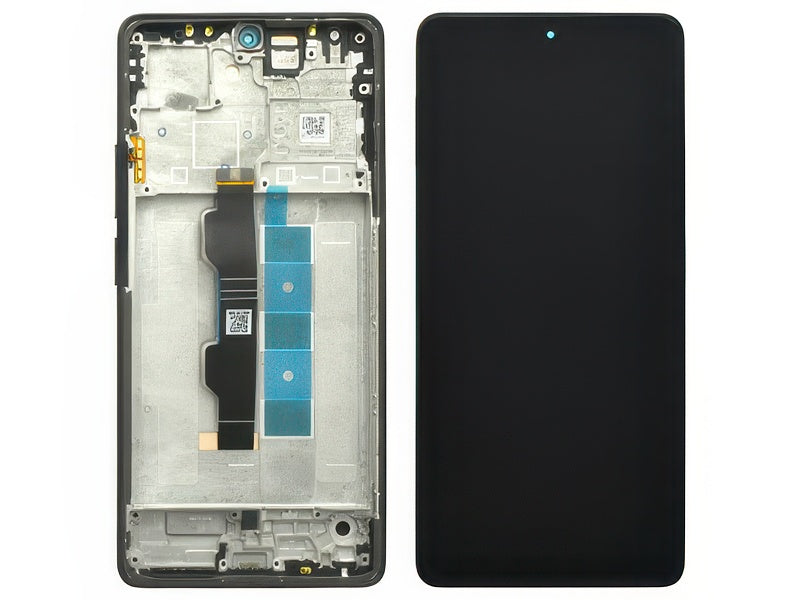 Lcd + Touch Screen + Frame + Batteria Nero per Honor 70 Lite