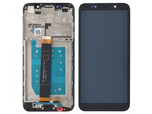 Lcd + Touchscreen + Frame Nero per Honor 7S