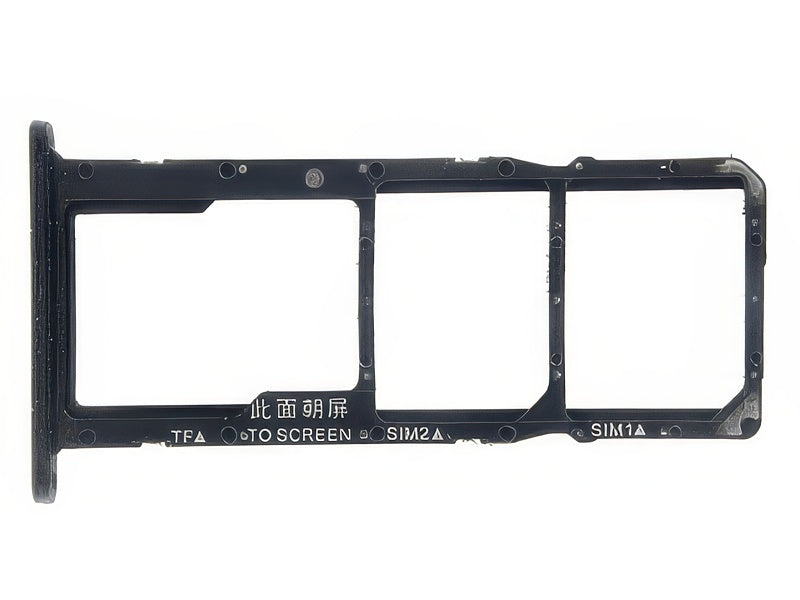 Sportello Dual Sim Card/SD Card + Alloggio Nero per Honor 7S