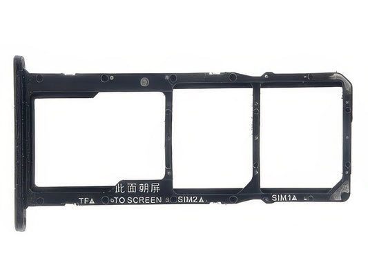 Sportello Dual Sim Card/SD Card + Alloggio Nero per Honor 7S