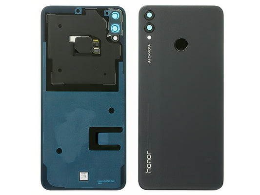 Cover Batteria + Vetrino Camera + Lettore Impronta Nero per Honor 8X