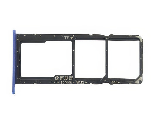 Sportello Dual Sim Card/SD Card + Alloggio Blu per Honor 8X
