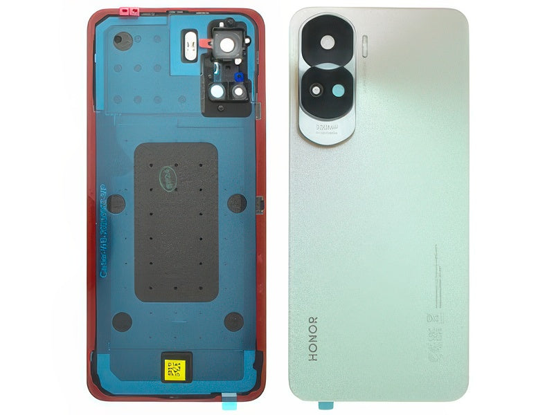 Cover Batteria + Vetrino Camera + Adesivo Titanium Silver per Honor 90 Lite