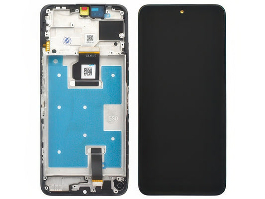 Lcd + Touch Screen + Frame + Switch Tasti Laterali Nero per Honor 90 Smart 5G