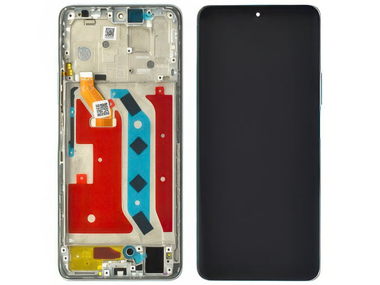 Lcd + Touchscreen + Frame + Tasto Volume Titanium Silver per Honor Magic 4 Lite 4G