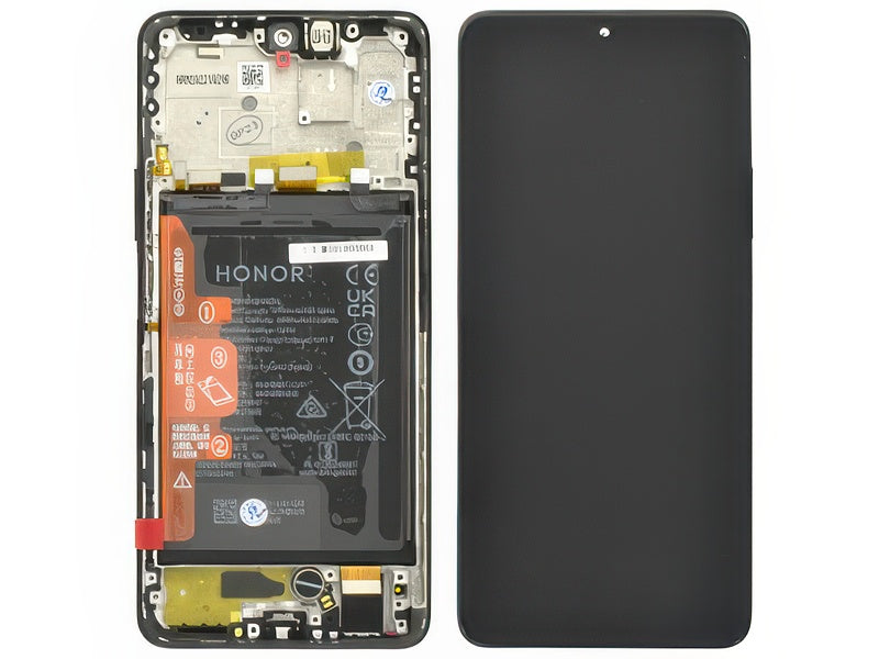 Lcd + Touch Screen + Frame + Batteria Midnight Nero per Honor Magic 4 Lite 5G