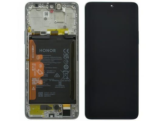 Lcd + Touch Screen + Frame + Batteria Titanium Silver per Honor Magic 4 Lite 5G