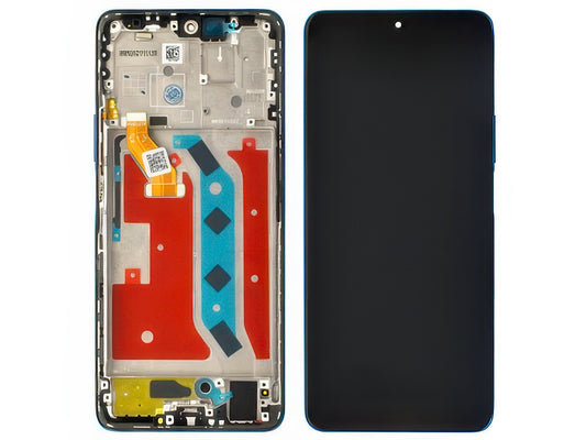 Lcd + Touchscreen + Frame + Tasto Volume Ocean Blu per Honor Magic 4 Lite 5G