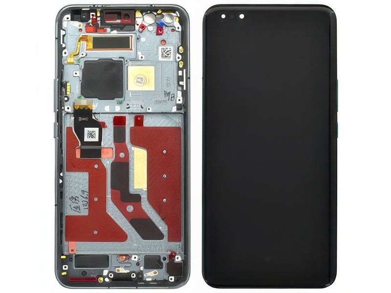 Lcd + Touch Screen + Frame + Tasti Laterali Nero per Honor Magic 5 Pro
