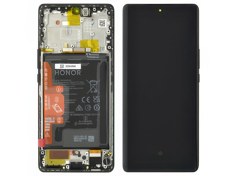 Lcd + Touch Screen + Frame + Batteria Midnight Nero per Honor Magic 5 Lite 5G