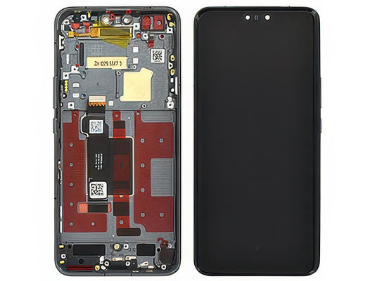 Lcd + Touch Screen + Frame + Tasti Laterali Epi Verde per Honor Magic 6 Pro 5G