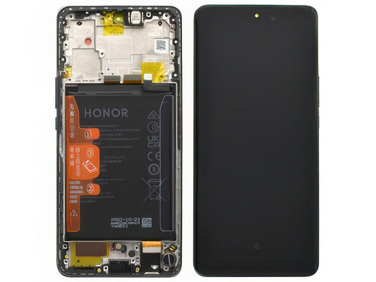 Lcd + Touch Screen + Frame + Batteria Emerald Verde per Honor Magic 6 Lite 5G