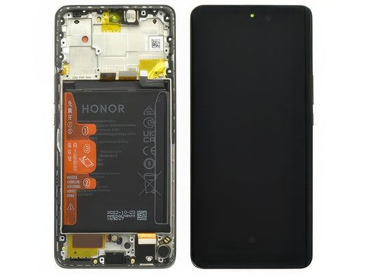 Lcd + Touch Screen + Frame + Batteria Sunrise Arancione per Honor Magic 6 Lite 5G
