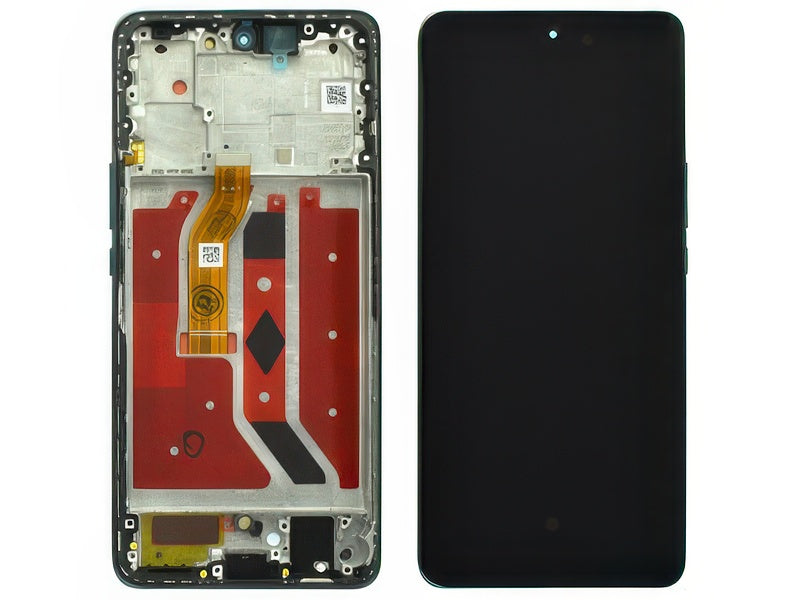 Lcd + Touch Screen + Frame + Tasti Laterali Emerald Verde per Honor Magic 6 Lite 5G