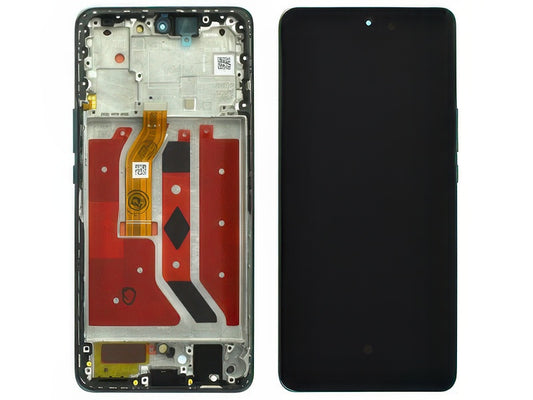 Lcd + Touch Screen + Frame + Tasti Laterali Emerald Verde per Honor Magic 6 Lite 5G