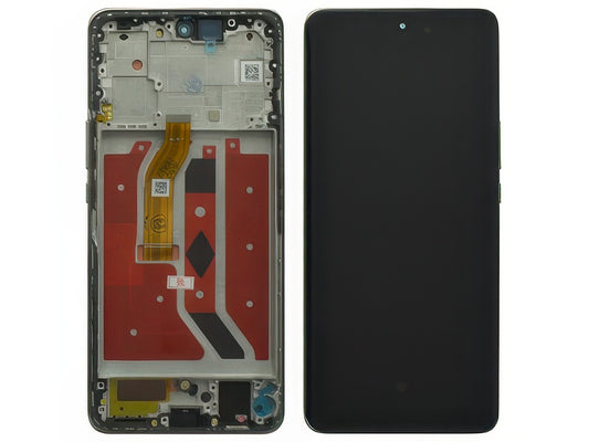 Lcd + Touch Screen + Frame + Tasti Laterali Sunrise Arancione per Honor Magic 6 Lite 5G