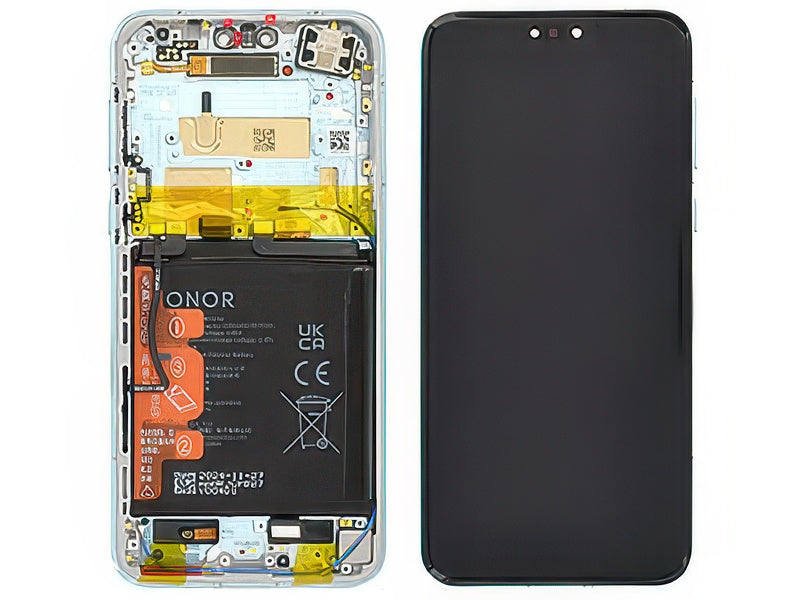 Lcd + Touch Screen + Frame + Batteria Breeze Blu per Honor Magic 7 Pro 5G