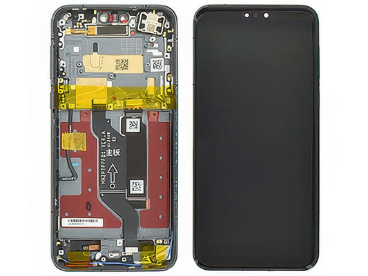 Lcd + Touch Screen + Frame + Tasti Laterali Nero per Honor Magic 7 Pro 5G - Originale Service Pack