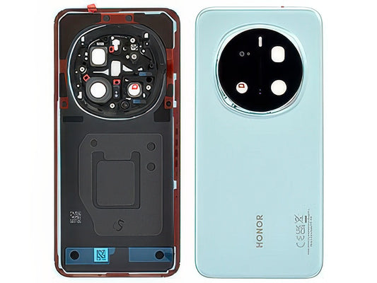 Cover Batteria + Vetrino Camera + Adesivi Breeze Blu per Honor Magic 7 Pro 5G