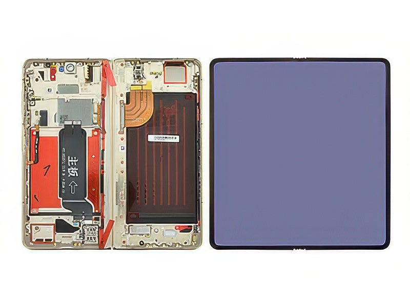 Lcd + Touch Screen + Frame + Tasti Laterali Dawn Oro per Honor Magic V5 5G