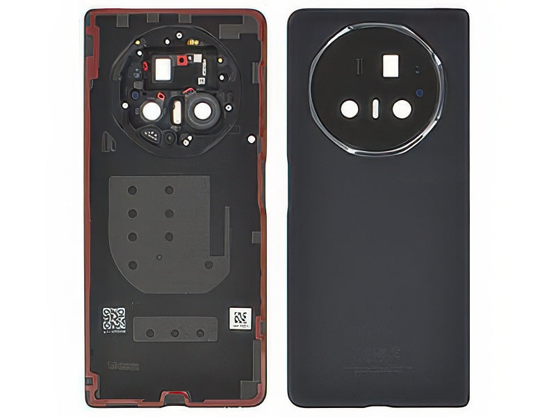 Cover Batteria + Vetrino Camera + Adesivo Nero per Honor Magic V5 5G