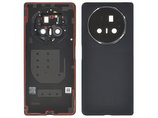 Cover Batteria + Vetrino Camera + Adesivo Nero per Honor Magic V5 5G